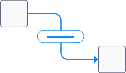 A wireframe showing a connectors hover state