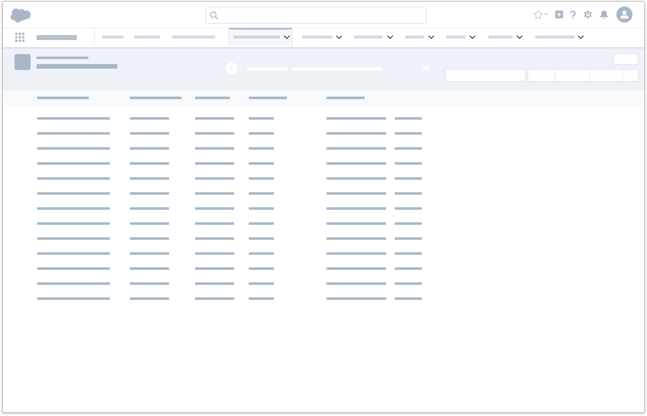 A wireframe showing an alert triggered by an admin related status change.