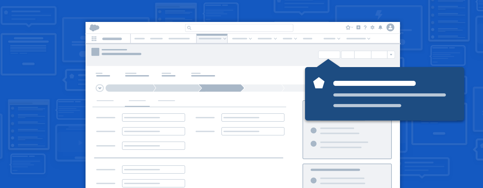 Feature prompt featured on application wireframe.